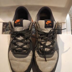 Nike Air Gray and Orange Sneakers